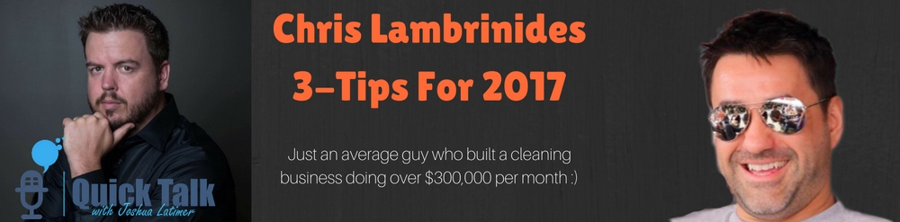 Chris Lambrinides is what I call a -High Achiever- and he has many unique attributes that contribute to his success